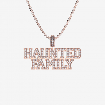 Подвеска из розового золота с бриллиантами Haunted family