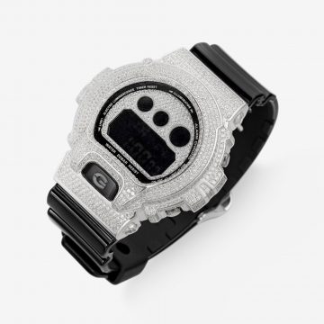 Часы из серебра с фианитами G-SHOCK 6900